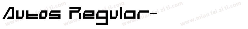 Autos Regular字体转换